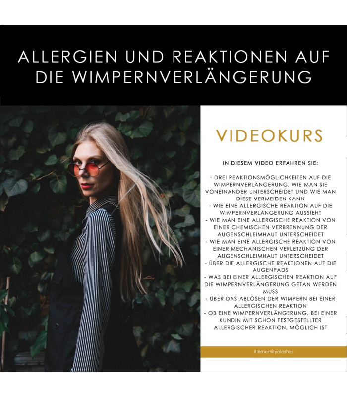 Allergien und Reaktionen auf die Wimpernverlängerung Allergien und Reaktionen auf die Wimpernverlängerung