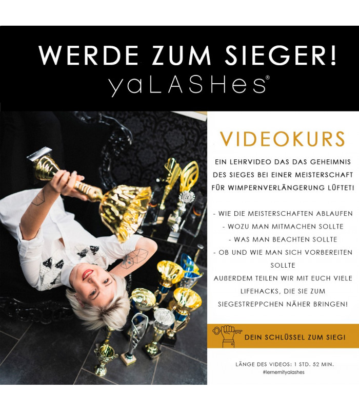 Online-Kurse Videokurs "Werde zum Sieger! - Meisterschaften für Wimpernverlängerung" Online-Kurse Videokurs "Werde zum Sieger! - Meisterschaften für Wimpernverlängerung"