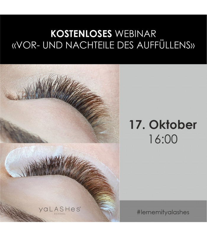 Online-Kurse Kostenloses Webinar «Was ist besser: Auffüllen oder Neu Set?» Online-Kurse Kostenloses Webinar «Was ist besser: Auffüllen oder Neu Set?»