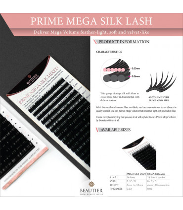 Eyelashes Eyelashes BEAUTIER Mega 0,03