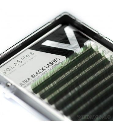 Eyelashes Wimpern yaLASHes Green/Black mix