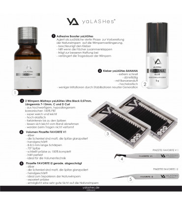 StarterSets Eyelash extensions volume set yaLASHes