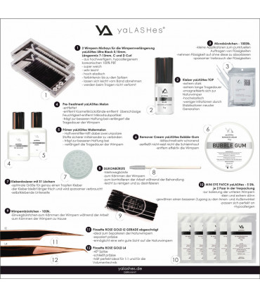 StarterSets Eyelash extensions Profi Set yaLASHes