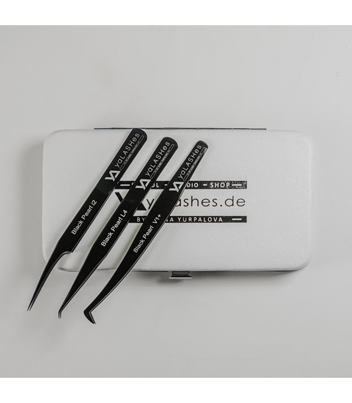 Pinzetten Pinzetten Set Black Pearl Pinzetten Pinzetten Set Black Pearl
