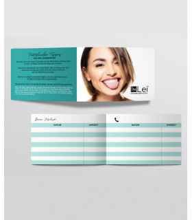 Wimpernlaminierung Visitkarte Terminkalender Brow Lifting