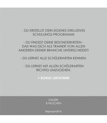 Online-Kurse Online Kurs - Projekt «TRAINER EXPERT»