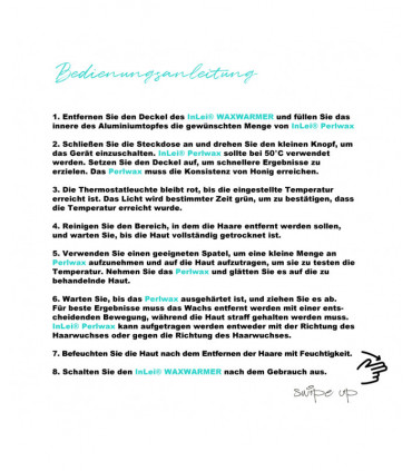 Ламинирование ресниц InLei® "WAXY" подогреватель воска