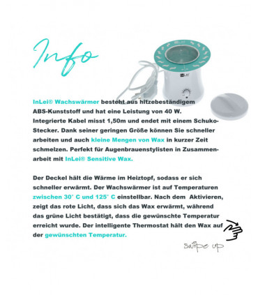 Wimpernlaminierung InLei® Wachswärmer "WAXY"