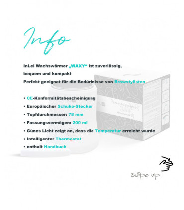 Wimpernlaminierung InLei® Wachswärmer "WAXY"