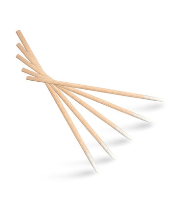 Lash lamination InLei® COTTONIES wooden sticks with pointed cotton tips