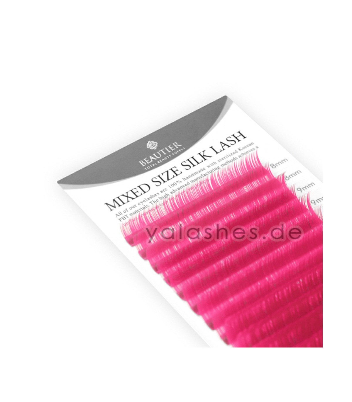 Eyelashes BEAUTIER Light Pink mix - yaLASHes SHOP