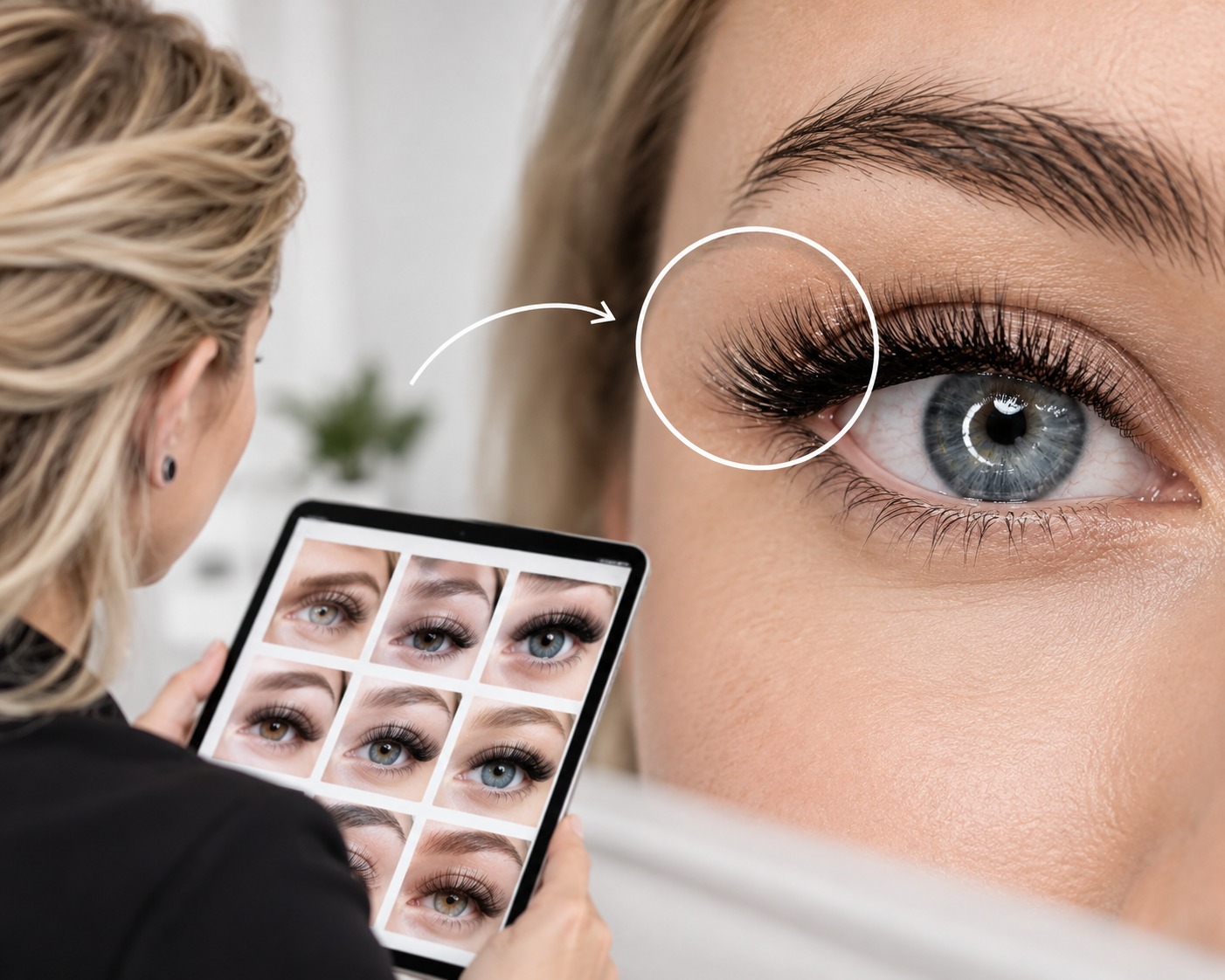 So finden Sie die richtige Lash-Stylistin: Achten Sie auf die äußeren Augenwinkel