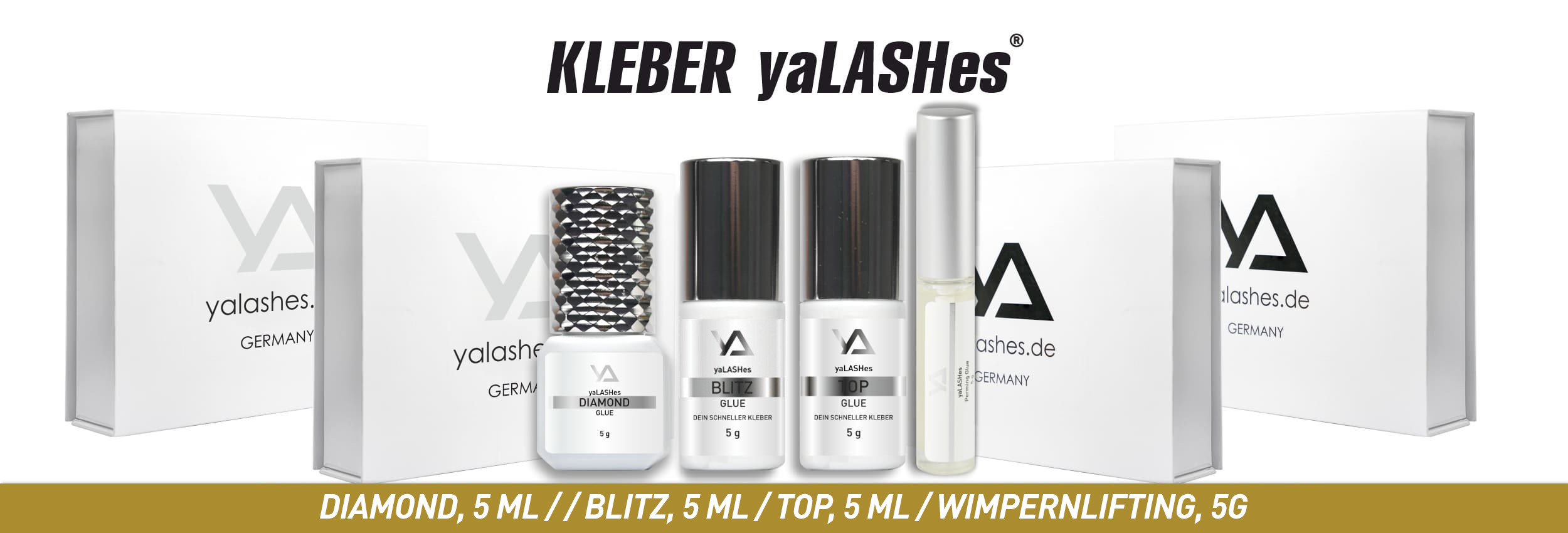 Kleber für Wimpernverlängerung yaLASHes, Beautier, Lovely